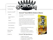 Tablet Screenshot of coronamill.com